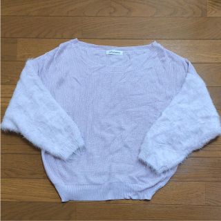 ナチュラルクチュール(natural couture)のnatural couture ラベンダーニット(ニット/セーター)