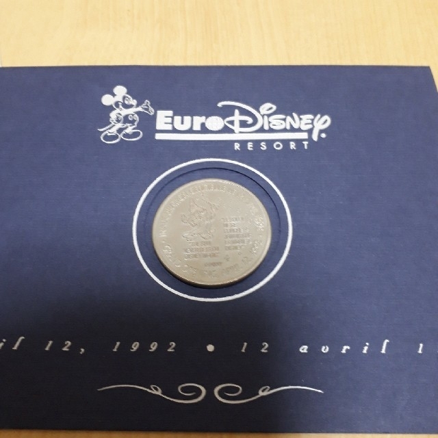 Disney(ディズニー)のユーロディズニー記念メダル エンタメ/ホビーの美術品/アンティーク(貨幣)の商品写真