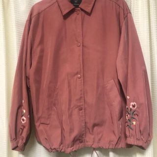 ダブルクローゼット(w closet)のw closet コーチジャケット ピンク(ナイロンジャケット)