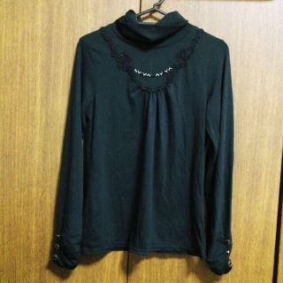 アクシーズファム(axes femme)のaxes femme 黒タートルネック(カットソー(長袖/七分))