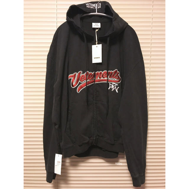 2022年激安 新品 XS【 Hoodie Zip-Up Logo 】 VETEMENTS パーカー