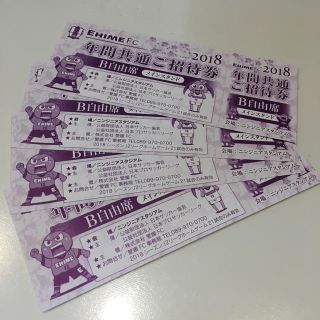 yoko様専用  2018 愛媛FC 年間共通ご招待券(サッカー)