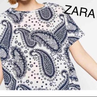 ザラ(ZARA)のZAR　Tシャツ　ペイズリー(Tシャツ(半袖/袖なし))