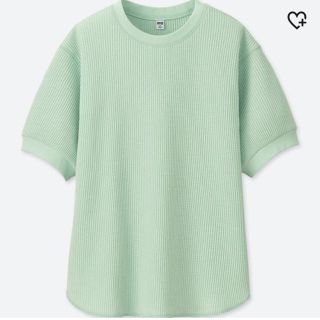 ユニクロ(UNIQLO)のワッフルクルーネックT 5部袖 (Tシャツ(半袖/袖なし))