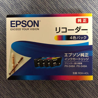 エプソン(EPSON)の【新品･送料込】エプソン 純正 インクカートリッジ 4色 RDH-4CL(オフィス用品一般)