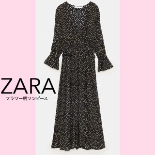 ザラ(ZARA)の【11月号JJ掲載】ZARA フラワーワンピース(ロングワンピース/マキシワンピース)