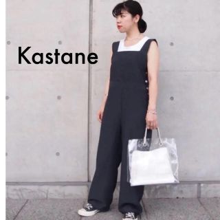 カスタネ(Kastane)のモリシー様専用❗️Kastane 裾リボンオールインワン(サロペット/オーバーオール)