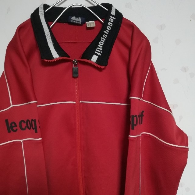 le coq sportif(ルコックスポルティフ)の古着 90s le coq sportifトラックジャケット ジャージ 赤ライン メンズのトップス(ジャージ)の商品写真