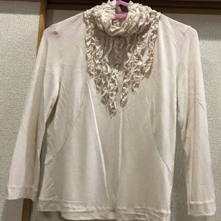 シビラ(Sybilla)のシビラ  カットソー フリル   アンゴラ混 美品(カットソー(長袖/七分))