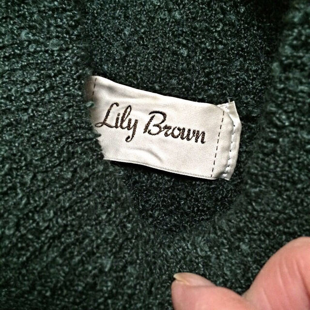 Lily Brown(リリーブラウン)の新品☆ニットワンピース レディースのワンピース(ひざ丈ワンピース)の商品写真