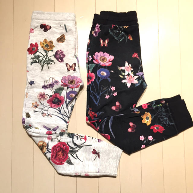 ZARA KIDS(ザラキッズ)のZARA girls フラワー柄ジャージパンツ 2点セット キッズ/ベビー/マタニティのキッズ服女の子用(90cm~)(パンツ/スパッツ)の商品写真