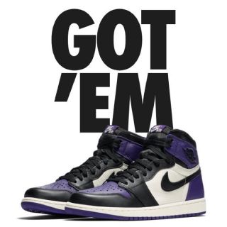 ナイキ(NIKE)のNIKE AIR JORDAN 1  COURT PURPLE【26.5cm】(スニーカー)