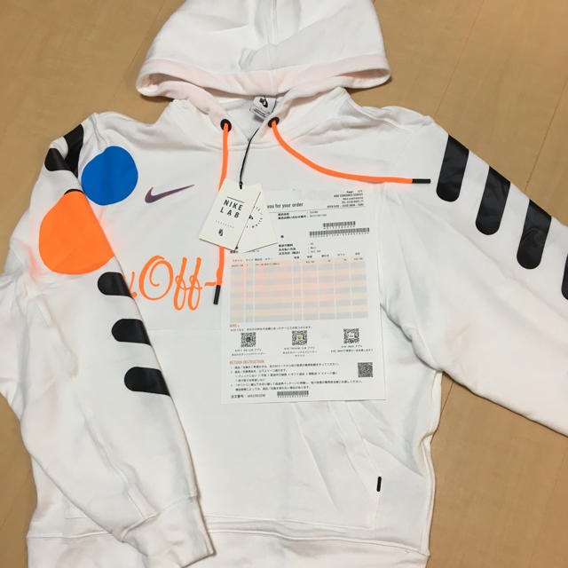 国内外の人気 Sサイズ - OFF-WHITE NIKE パーカー オフホワイト FOODIE 超目玉特価品 Off-White オフホワイト キスパーカー パーカー