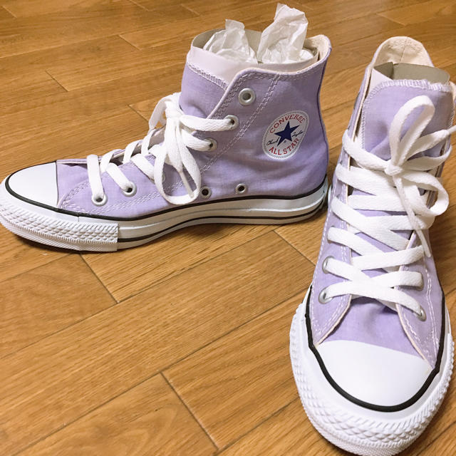 CONVERSE(コンバース)のconverse コンバース ハイカット スニーカー 23cm 紫 パープル レディースの靴/シューズ(スニーカー)の商品写真