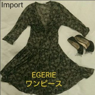 アーモワールカプリス(armoire caprice)の【セール！】（インポート）EGERIE バラ柄ワンピース(ひざ丈ワンピース)