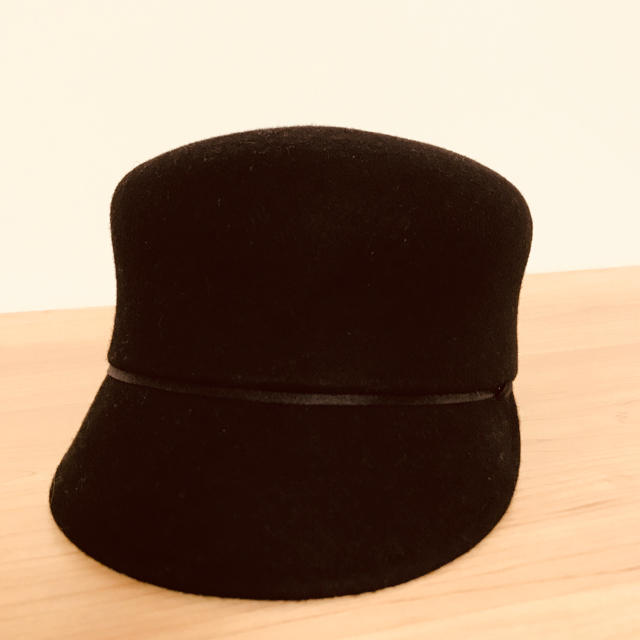 CA4LA(カシラ)のCA4LA ウール フエルト キャスケット 黒 レディースの帽子(キャスケット)の商品写真