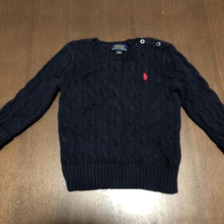 ラルフローレン(Ralph Lauren)のラルフローレン コットン ケーブル ニット 美品 24m 90(ニット)