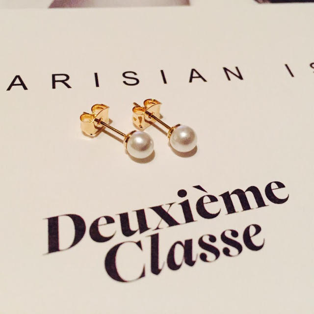 ★新品 DEUXIEME CLASSE ドゥーズィエムクラス 一粒パールピアス