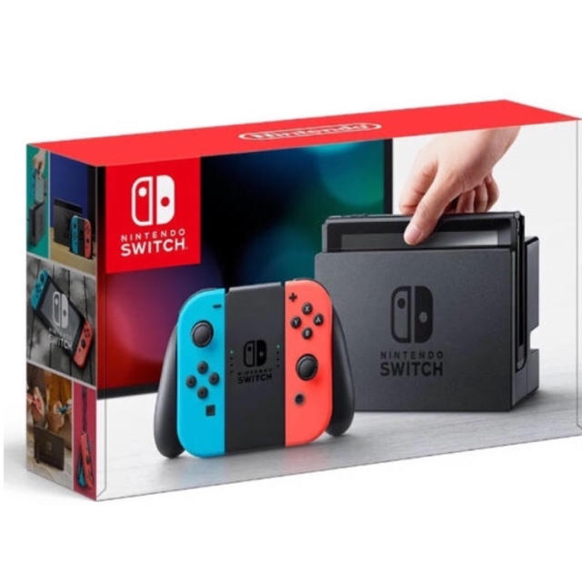 売り切れ必至！ Nintendo 新品未開封 - Switch Nintendo Switch 2台 ネオンブルー ネオンレッド  家庭用ゲーム機本体