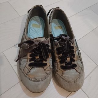 オニツカタイガー(Onitsuka Tiger)の23.5cm美品OnitsukaTigerｵﾆﾂｶﾀｲｶﾞｰパンプス風スニーカー(スニーカー)