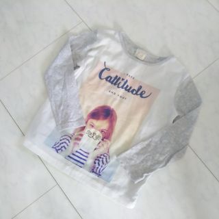 ザラキッズ(ZARA KIDS)のZARA girls♥️女の子プリントロンT104cm(Tシャツ/カットソー)