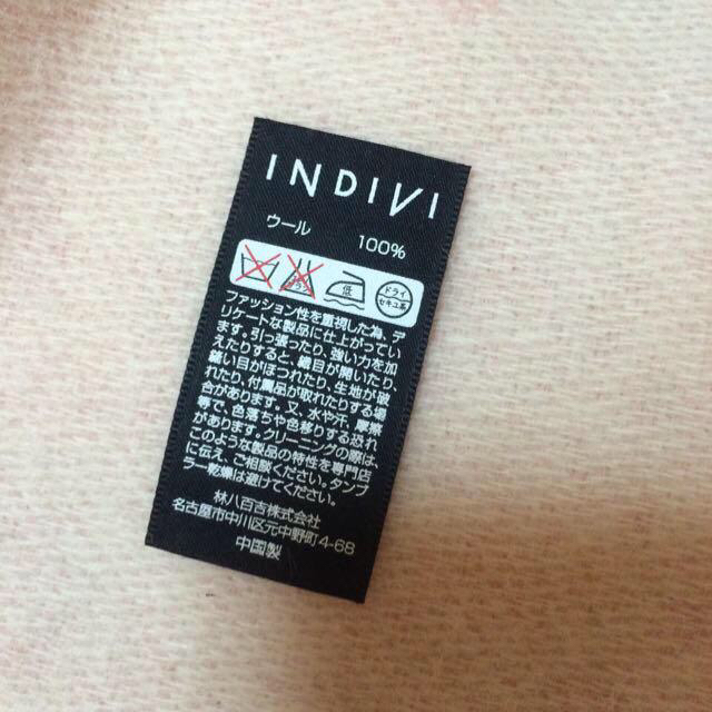 INDIVI(インディヴィ)のINDIVI マフラー 新品 レディースのファッション小物(マフラー/ショール)の商品写真