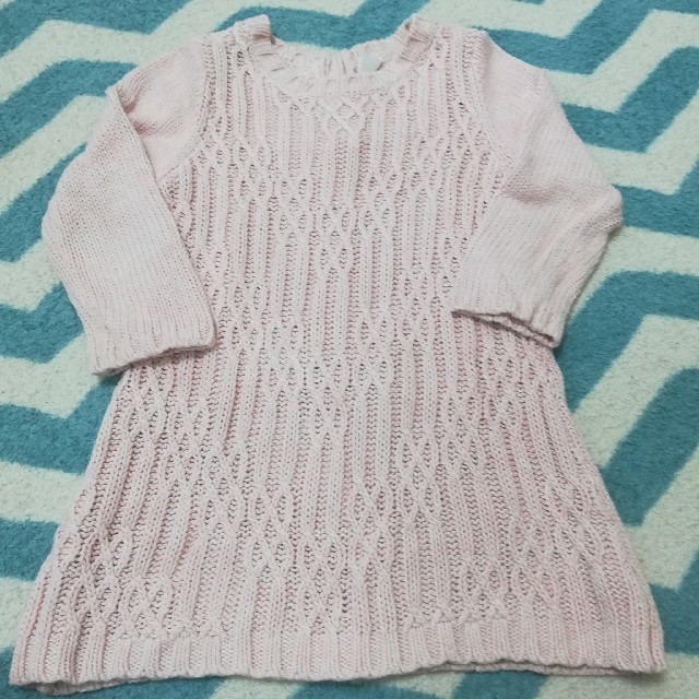 Old Navy(オールドネイビー)のyuhihi 様専用！OLD NAVY ☆ニットワンピース　18-24M キッズ/ベビー/マタニティのキッズ服女の子用(90cm~)(ワンピース)の商品写真