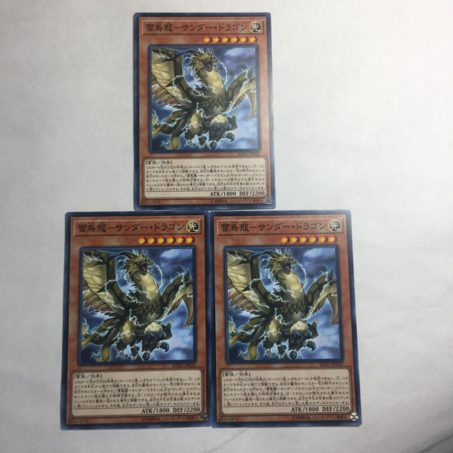 遊戯王(ユウギオウ)の遊戯王 雷鳥サンダードラゴン3枚セット エンタメ/ホビーのトレーディングカード(シングルカード)の商品写真