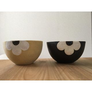 期間限定お値下げ！金井 啓 applique BOWL yellow black(食器)