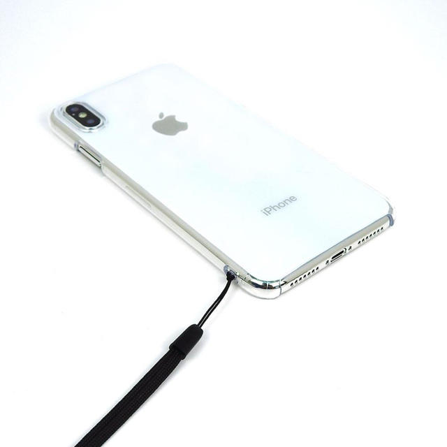 iPhone Xs Max ハードケース クリア ストラップホール付 スマホ/家電/カメラのスマホアクセサリー(iPhoneケース)の商品写真