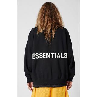 フィアオブゴッド(FEAR OF GOD)の即発送可 FOG ESSENTIALS クルーネックスウェット M Black(スウェット)