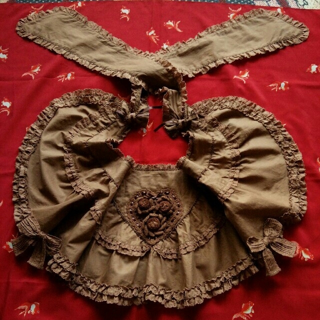 ピンクハウス♡美品 ハートのニットモチーフが可愛いケープ