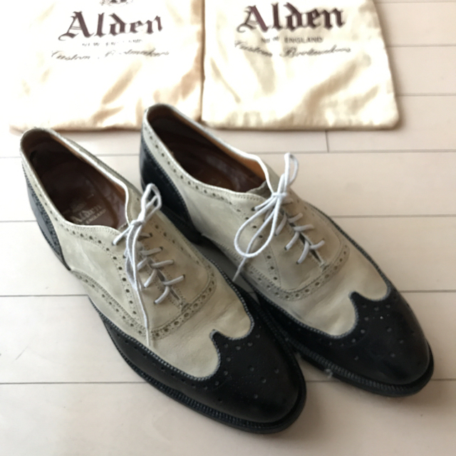 Alden(オールデン)の超レア　オールデンALDENサドルオックスフォードシューズウイングチップ9.5 メンズの靴/シューズ(ドレス/ビジネス)の商品写真