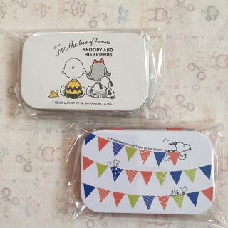 スヌーピー(SNOOPY)のスヌーピー★缶ケース入りメモ(ノート/メモ帳/ふせん)