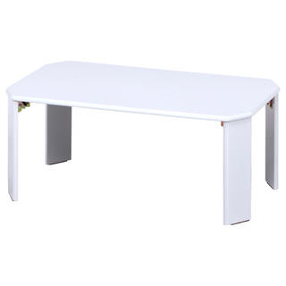 UVローテーブル ルーチェ 幅90cm　ホワイト(ローテーブル)