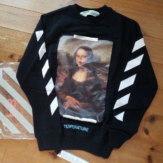 オフホワイト(OFF-WHITE)の即完売 新品18SS off-white モナリザスウェット黒 サイズXS(スウェット)