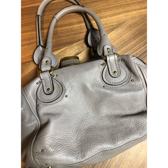 Chloe クロエパディントンロゴ型押しカーフ レザー 本革訳アリ