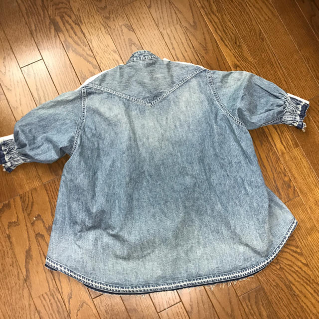 sacai Denim Knit Combo S/S Top