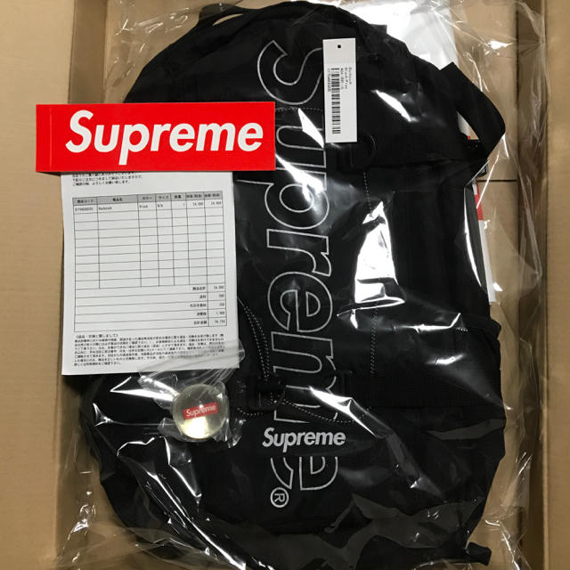 supreme 18fw backpack ステッカー スーパーボール付