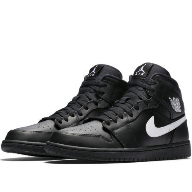 NIKE(ナイキ)のナイキ NIKE エアージョーダン 1 AJ1 黒白 ブラック ホワイト メンズの靴/シューズ(スニーカー)の商品写真