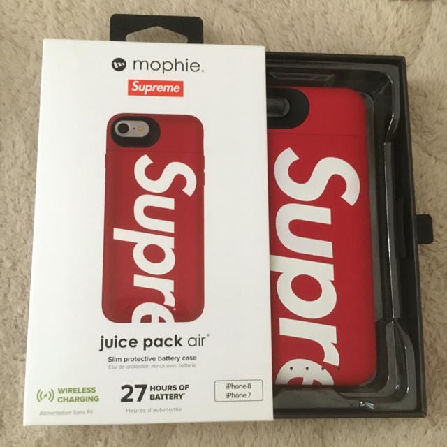 付属品［送料込］supreme mophi iPhone 8 juice pack 赤