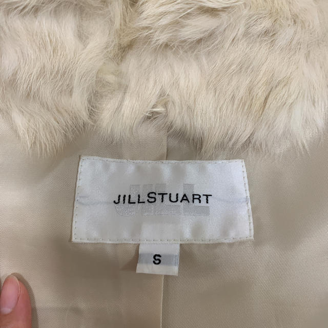 JILL STUART ラビット ファー コート ベージュ S 1