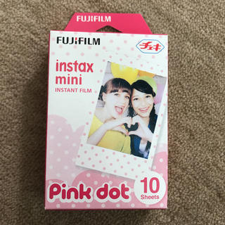 フジフイルム(富士フイルム)のチェキフィルム   pink dot柄   FUJIFILM  使用期限切れ(フィルムカメラ)
