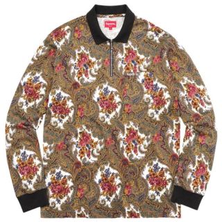 シュプリーム(Supreme)のsupreme paisley L/S polo(Tシャツ/カットソー(七分/長袖))