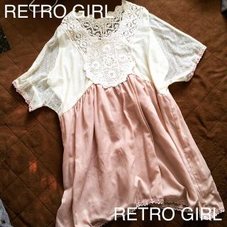 レトロガール(RETRO GIRL)のRETRO GIRL 刺繍ワンピース(ひざ丈ワンピース)