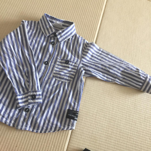 BREEZE(ブリーズ)のストライプ シャツ キッズ/ベビー/マタニティのキッズ服男の子用(90cm~)(Tシャツ/カットソー)の商品写真