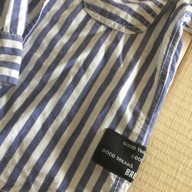 BREEZE(ブリーズ)のストライプ シャツ キッズ/ベビー/マタニティのキッズ服男の子用(90cm~)(Tシャツ/カットソー)の商品写真