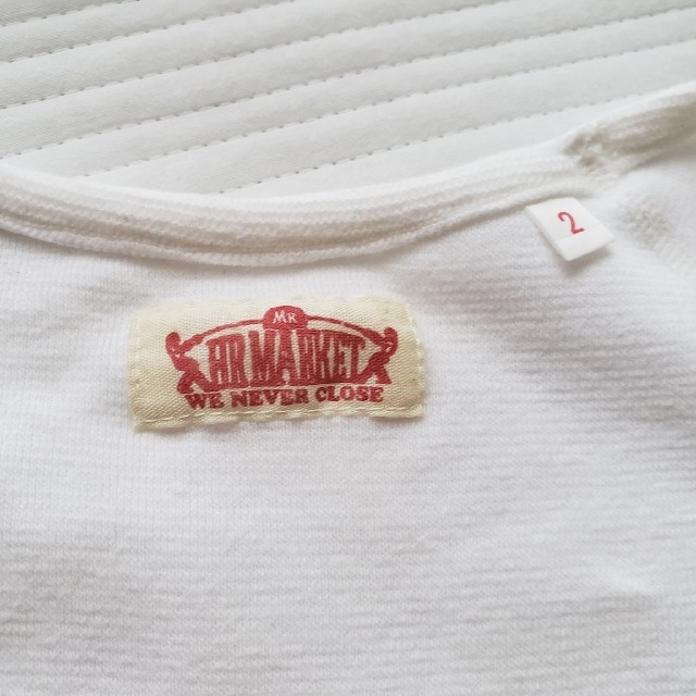HOLLYWOOD RANCH MARKET(ハリウッドランチマーケット)のハリウッドランチマーケット 白 レディースのトップス(Tシャツ(半袖/袖なし))の商品写真