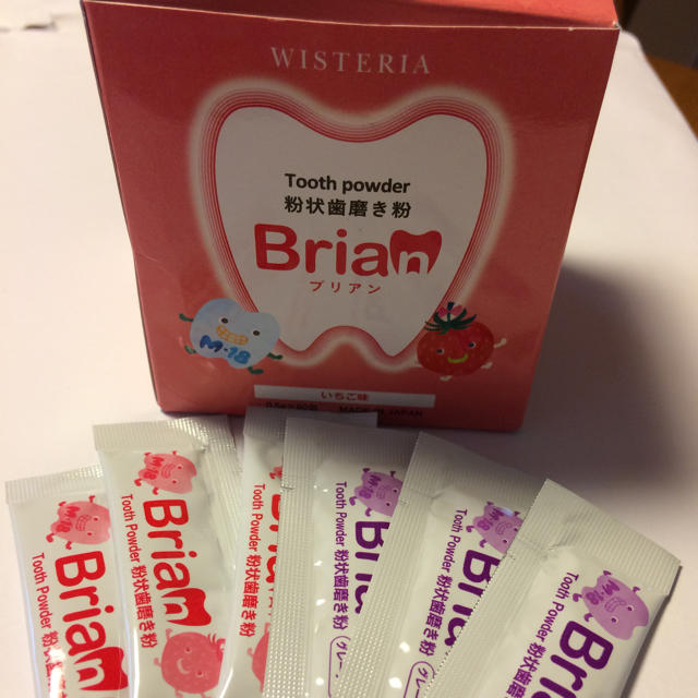 粉状歯磨き粉 Brian ブリアン お試し3日分  いちご&グレープ味 コスメ/美容のオーラルケア(歯磨き粉)の商品写真