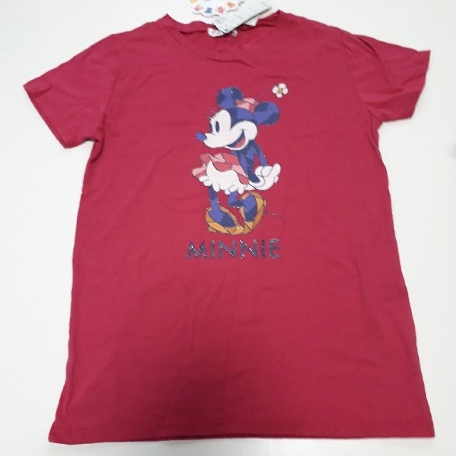 しまむら(シマムラ)のディズニーTシャツ　ミニー レディースのトップス(Tシャツ(半袖/袖なし))の商品写真